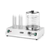 Kolbász- és hot dog melegentartó, 4 tüskés, 220-240V/550W