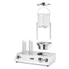 Kolbász- és hot dog melegentartó, 4 tüskés, 220-240V/550W