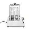 Kolbász- és hot dog melegentartó, 4 tüskés, 220-240V/550W