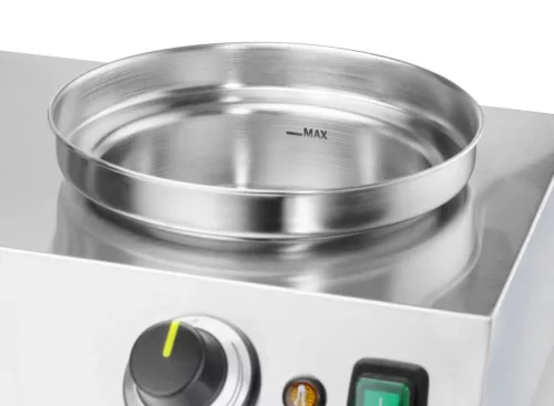 Kolbász- és hot dog melegentartó, 4 tüskés, 220-240V/550W