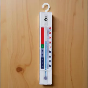 Hűtőhőmérő, -40 - +40 °C-ig, 15 cm, műanyag, HENDI