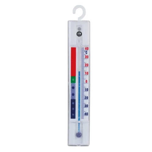 Hűtőhőmérő, -40 - +40 °C-ig, 15 cm, műanyag, HENDI