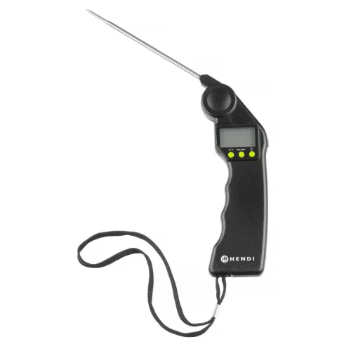 Maghőmérő behajtható szondával, digitális, 50-től +300 °C-ig, 16 cm