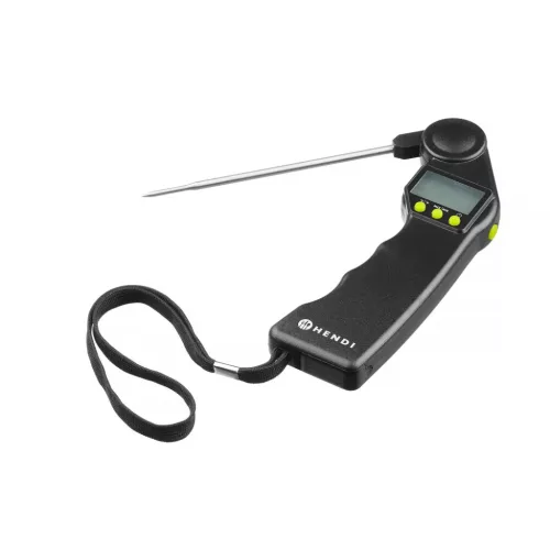 Maghőmérő behajtható szondával, digitális, 50-től +300 °C-ig, 16 cm