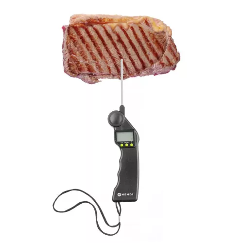 Maghőmérő behajtható szondával, digitális, 50-től +300 °C-ig, 16 cm