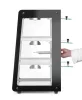 Pultra helyezhető melegentartó vitrin, 220-240V/500W, 47,2×44,7×77,5 cm