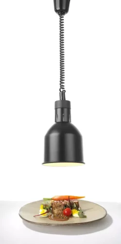 Melegentartó lámpa, függesztett, henger alakú, 230V/250W, 17,5×25 cm