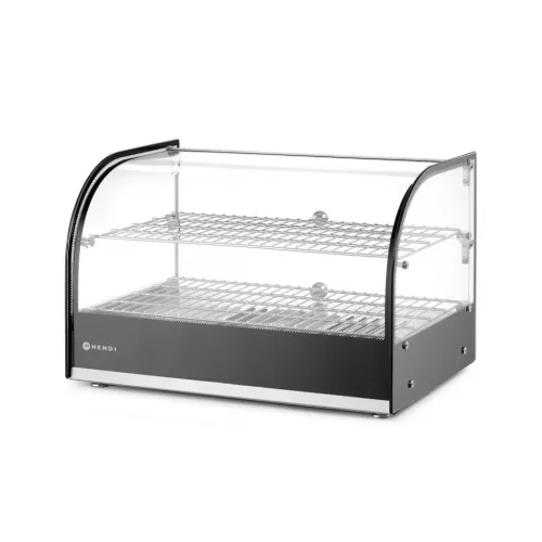 Asztali melegentartó vitrin, kétszintes, 45 liter, 220-240V/800W