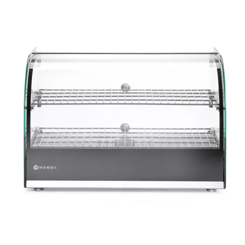 Asztali melegentartó vitrin, kétszintes, 45 liter, 220-240V/800W