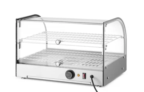 Asztali melegentartó vitrin, kétszintes, 45 liter, 220-240V/800W