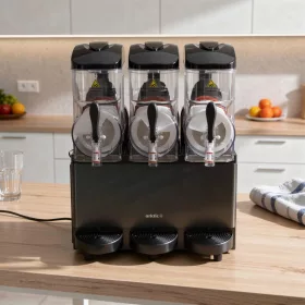   Jégkásakészítő gép, 3×12 l, fekete, kivehető tartály, 230V/1080 W, HENDI Arktic
