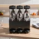 Jégkásakészítő gép, 3×12 l, fekete, kivehető tartály, 230V/1080 W, HENDI Arktic