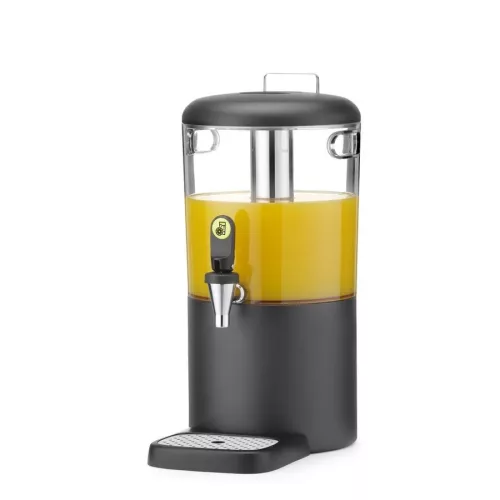 Juice-adagoló, italadagoló, 4 l tartály, fekete, HENDI UNIQ