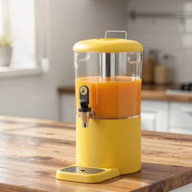   Juice-adagoló, italadagoló, 4 l tartály, citromsárga, HENDI UNIQ
