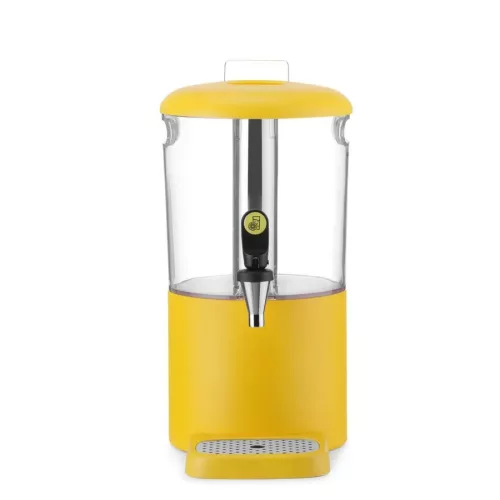 Juice-adagoló, italadagoló, 4 l tartály, citromsárga, HENDI UNIQ