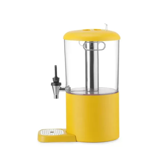 Juice-adagoló, italadagoló, 4 l tartály, citromsárga, HENDI UNIQ