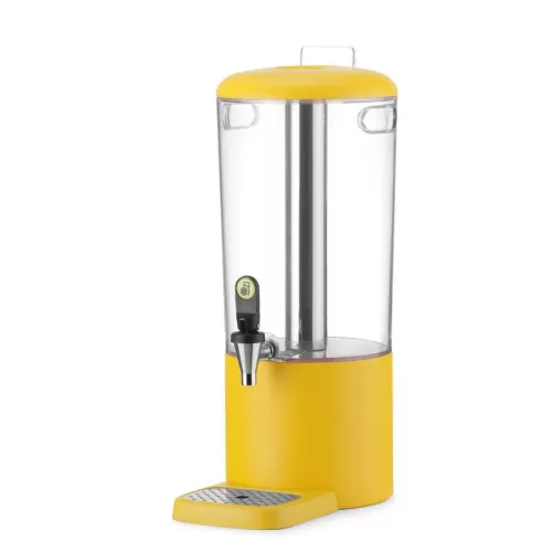 Juice-adagoló, italadagoló, 8 l tartály, citromsárga, HENDI UNIQ