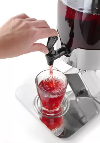 Juice-adagoló, 5 l tartály, jégkása-tartóval, HENDI