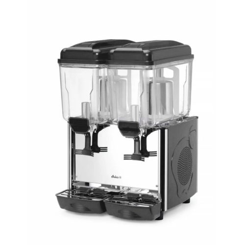 Juice-adagoló, 2×12 l tartály, dupla, jégkása-tartóval, 230V/370W, HENDI