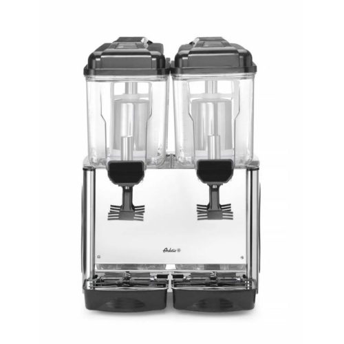 Juice-adagoló, 2×12 l tartály, dupla, jégkása-tartóval, 230V/370W, HENDI