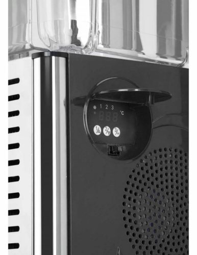 Juice-adagoló, 2×12 l tartály, dupla, jégkása-tartóval, 230V/370W, HENDI