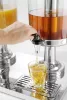 Juice-adagoló, 2×8 l tartály, dupla, jégkása-tartóval, HENDI