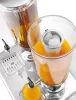 Juice-adagoló, 2×3 l tartály, dupla, jégkása-tartóval, HENDI