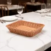 Kenyérkosár, pékáru kosár, GN 1/2 (32,5×26,5×6,5 cm), polipropilén, sötétbarna