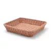 Kenyérkosár, pékáru kosár, GN 2/3 (32,5×35,4×6,5 cm), polipropilén, sötétbarna