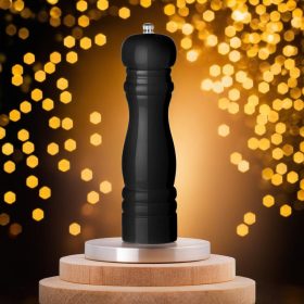 Borsőrlő fából, fekete, 21,5 cm