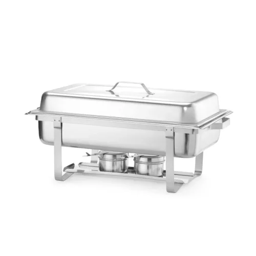Chafing GN 1/1 méret, 2 db égőpaszta-tartóval 9 liter, HENDI