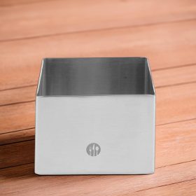 Tálalógyűrű, négyzet, 6,5×6,5×4,5 cm