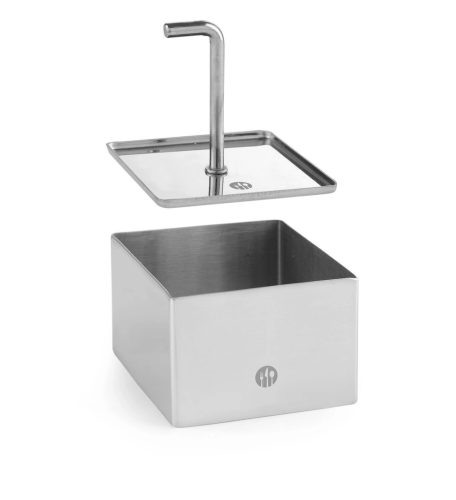 Tálalógyűrű, négyzet, 6,5×6,5×4,5 cm