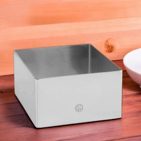 Tálalógyűrű, négyzet, 8×8×4,5 cm