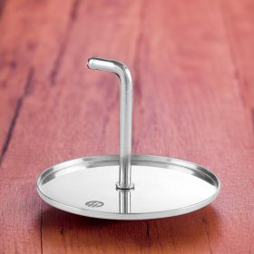 Nyomólemez tálalógyűrűhöz, kör, 8×5,5 cm