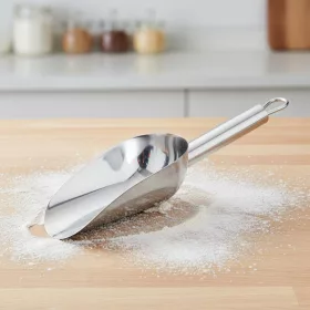   Lisztlapát, fűszerlapát, jéglapát, 360 ml, 33 cm, rozsdamentes