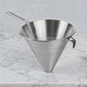 Spiccszűrő, kínai szűrő, 23,5 cm, rozsdamentes