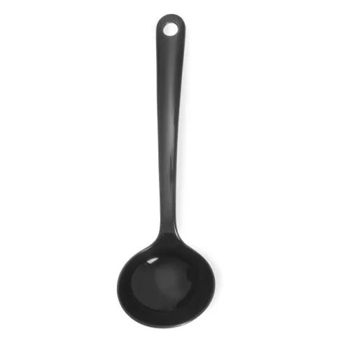 Szószmerőkanál, 70 ml, 23,5×7,5 cm, műanyag, fekete