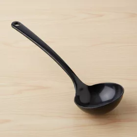 Szószmerőkanál, 140 ml, 30×9,3 cm, műanyag, fekete