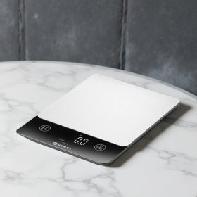   Digitális konyhamérleg, 10 kg méréshatár, akkumulátoros, 16x21 cm