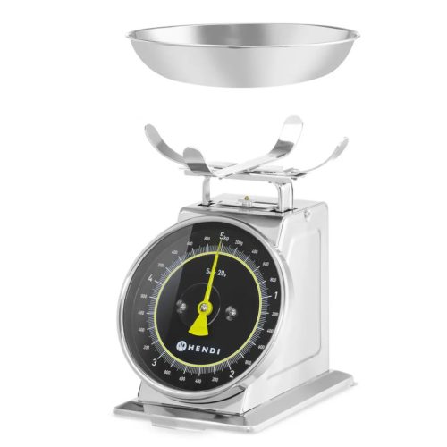 Mechanikus konyhai mérleg, 20,7×23,1×25,4 cm