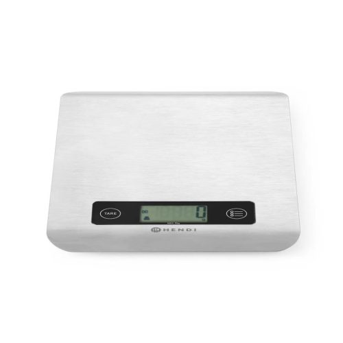 Digitális konyhamérleg, 5 kg méréshatár, akkumulátoros, 17x22 cm