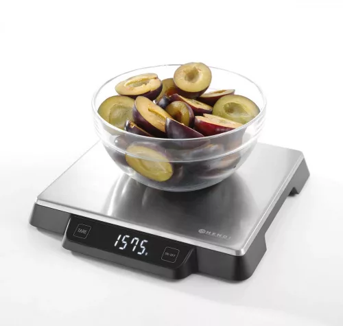 Digitális konyhamérleg, 15 kg méréshatár, 26x26 cm