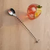 Koktélkanál koktéltörővel, 28 cm, rozsdamentes, BarUp
