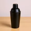 Cobbler shaker, 795 ml, 3 részes, porszórt fekete, BarUp