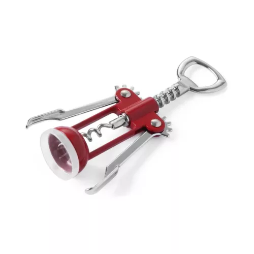 Dugóhúzó üvegnyitóval, szárnyas, 17 cm, BarUp