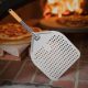 Pizzalapát rövid nyéllel, perforált, 71x35 cm, alumínium