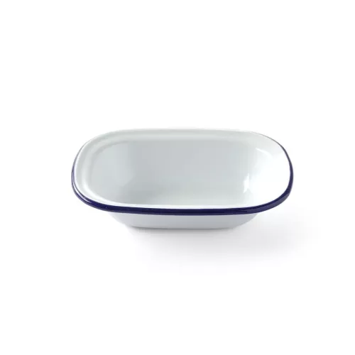 Tálka, 17,5×13 cm, zománcozott acél