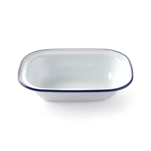 Tálka, 21,5×16 cm, zománcozott acél