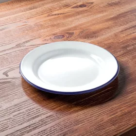 Lapostányér, 20 cm, zománcozott acél